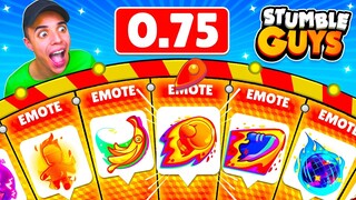 COMPRÉ TODOS los NUEVOS EMOTES ESPECIALES de STUMBLE GUYS! 🤑 (BETA CERRADA 0.75)