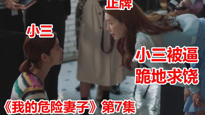 【脑弟】老婆智商碾压出轨老公，小三被打脸跪地求饶。《我的危险妻子》第7集