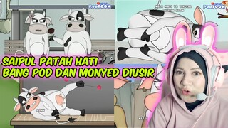 Reaction Animasi Podtoon - Saipul di Tinggal Pacarnya