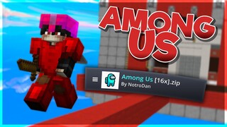 Using an Among Us Texture Pack?! | Hypixel Bedwars