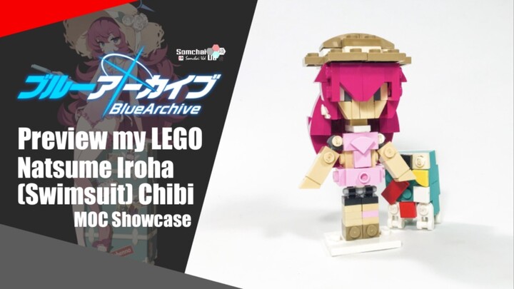 Preview my LEGO Blue Archive Natsume Iroha (Swimsuit) Chibi | Somchai Ud
