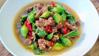 แกงเนื้อมะระอ่อน เมนูบ้านๆที่อยากให้ทุกคนลองทำกิน ทำง่ายอร่อยด้วย สไตล์ | ครัวบ้านๆ Channal