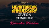 Heartbreak Anniversary - Giveon (FEMALE KEY) Karaoke/Instrumental