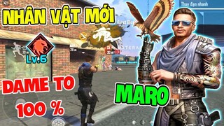 [Free Fire] Test Sớm Nhân Vật Maro Cấp 6 Tăng Tối Đa 25% Sát Thương Bắn Dame Siêu To | Lưu Trung TV