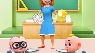 坏坏的小黑给老师施了魔法。
