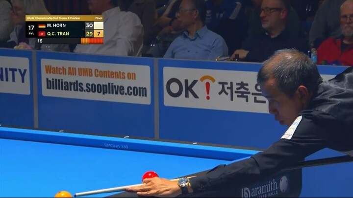 Q.C. TRAN's 11-Point High Run to Win the FINAL Match