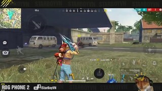 (Free Fire) Cầm AWM nhưng vẫn rén thanh niên one shot đứng canh _ StarBoyVN