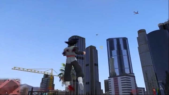 GTA 5 Ma Thần Black Goku Náo Loạn Thành Phố Phá Hủy Mọi Thứ Với Tha