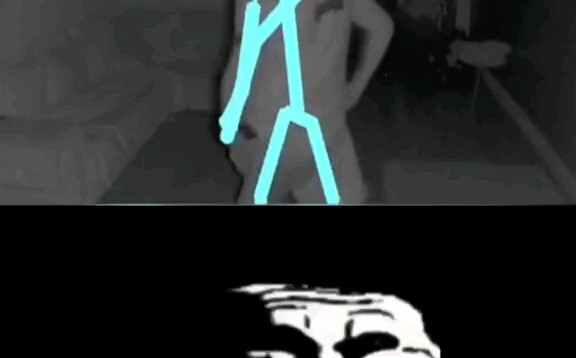 Horrifying footage captured by a surveillance camera