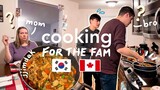 Korean Husband Cooks Korean Food for Canadian In-laws 🍗 Their Reaction to JJIMDAK? (Braised Chicken)