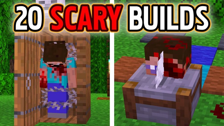 Minecraft | 20 Scary Halloween Build Hack and Ideas