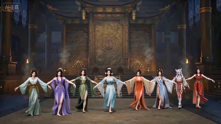 Tám tiên nữ Tử Linh, Nam Cung Uyển, Nguyên Dao, Mộ Bội Linh, Tống Ngọc, Liễu Mi, Mai Ninh, Ngân Nguy