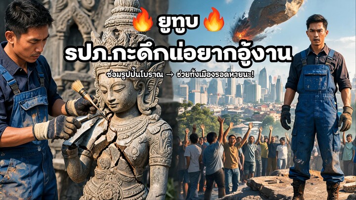 รปภ.กะดึกแค่อยากอู้งาน ซ่อมรูปปั้นโบราณเล่นๆ กลับช่วยทั้งเมืองรอดจากหายนะ!
