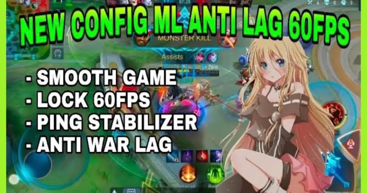 New!! Config ML Anti Lag 60Fps Smooth Gameplay + Stabilizer Ping