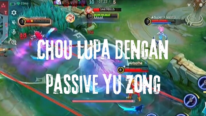 Chou Lupa Dengan Passive YU Zong.