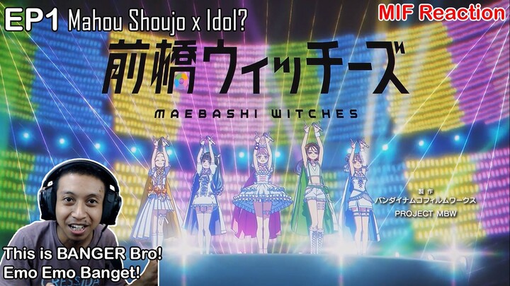 [ID Blind Reaction] Maebashi Witches EP1 - Mahou Shoujo x Idol?
