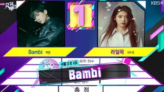 他们俩又打起来了！恭喜边伯贤获得新曲初一位！