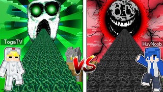 TÔ GÀ THỬ THÁCH 24H XÂY 1000 BẬC THANG KINH DỊ ROBLOX AMBUSH VÀ RUSH TRONG MINECRAFT*100 DOORS