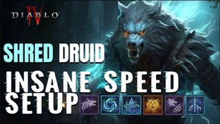 FASTEST Druid Shred Build in Diablo 4 - rushing through Nightmares!