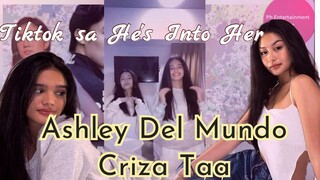 Criza Taa at Ashley del Mundo Tiktok sa He's Into Her Set