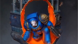 【elminiaturista】战锤40K 这样的“终结者”传送方式酷不酷？后半段有传送地台的涂装教学！