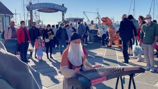 Orang asing dan dinosaurus muncul, tepi pantai Kanada / guzheng / "Wan Jiang" "Hanya Tiongkok, ujung
