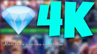 4K Diamond Giveaway.