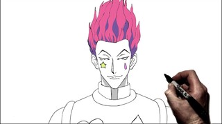 How To Draw Hisoka | Step By Step | Hunter X Hunter