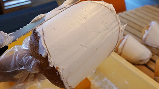 โดนัทครีมนมโฮมเมด / โดนัทครีมนม - อาหารข้างทางเกาหลี