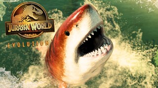 MEGALODON VS MOSASAURUS! Underwater Fights in Jurassic World Evolution 2 [4K]