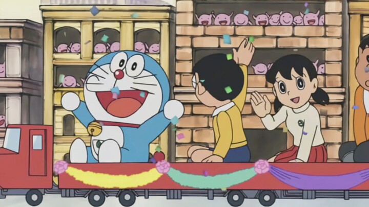 Fat Tiger dan Xiao Fu yang selalu menertawakan fantasi Nobita kali ini benar-benar bertemu dengan or