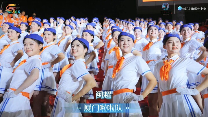Xiamen Flight Attendant Cheerleading Squad 5.30 (Multiple angles from the Min Super League—those fli