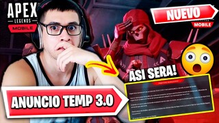 ✅*Apex Legends Mobile* | ANUNCIO Importante Mini *TEMPORADA 3.0*