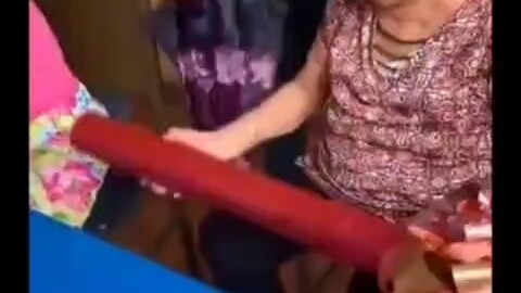 Grandma smiled at the end!