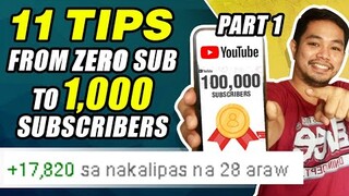 PAANO DUMAMI ANG SUBSCRIBERS SA YOUTUBE! TIPS & TRICKS! 1,000 SUBS A DAY NA AKO! (PART 1)