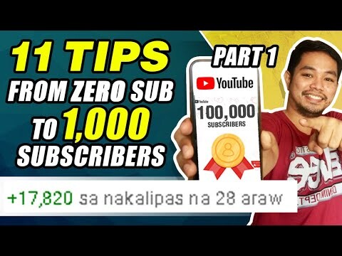 PAANO DUMAMI ANG SUBSCRIBERS SA YOUTUBE! TIPS & TRICKS! 1,000 SUBS A DAY NA AKO! (PART 1)