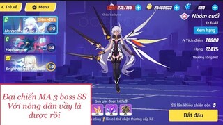 Honkai impact. Test 3 boss MA SS, đừng bao giờ bắt chước mấy thằng whale 😂😂