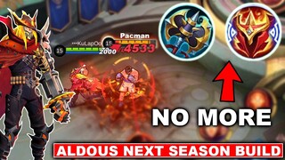 ALDOUS Project Next Phase 2 BUILD | NO MORE JUNGLE & ROAM EQUIPS | MOBILE LEGENDS