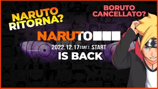 TORNA NARUTO: ANNUNCIO E TEORIA SHOCK DA PERDERE LA TESTA! BORUTO CANCELLATO!? MADARA BEST VILLAIN