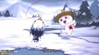 兔子：钓啊，钓啊，钓大鱼，钓到一只鹰酱！！！不对（默默放回湖里）∥最后兔子石化可以说是很震惊了。