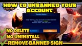 HOW TO UNBANNED YOUR ACCOUNT IN MOBILE LEGENDS - ALL PATCH, 2020 to 2021 || MLBB