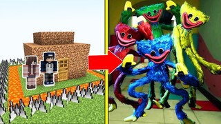 Wack-A-Wuggy Tấn Công Nhà Được Bảo Vệ Bởi bqThanh và Ốc Trong Minecraft