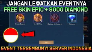 CARA DAPATKAN SKIN EPIC LIMITED + 9000 DIAMOND GRATIS DI EVENT TERBARU MLBB SERVER INDONESIA