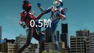 Old Heisei Ultraman strength levels (0.5-5)
