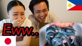 Japanese React to "Philippines SCARIEST FOOD! Catching and eating Wild Tamilok in Palawan''