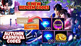 4 New Redeem Codes Soul Land Reloaded - Autumn Carnival Free Giftcodes