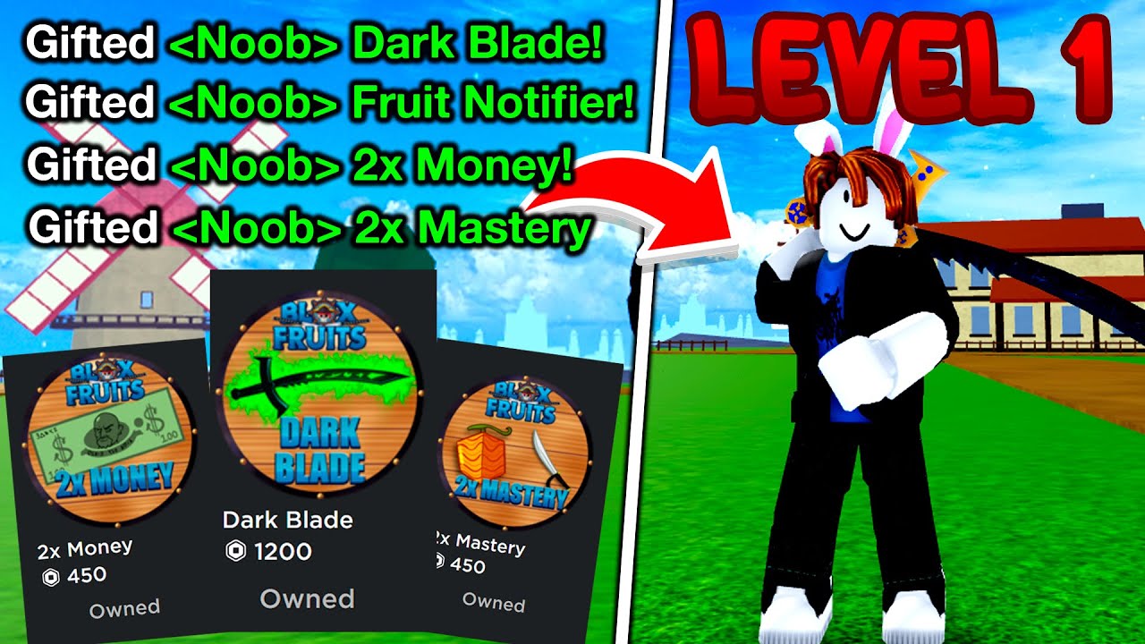 LEVEL 1 NOOB WITH YORU V2! *Strongest Sword* Roblox Blox Fruits 