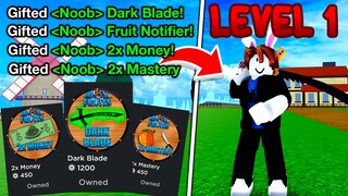 I gave Level 1 Noobs ALL GAMEPASSES and this happened.. Blox Fruits Roblox