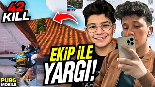 42 KİLL EKİP İLE YARGI DAĞITTIK !! | PUBG MOBİLE