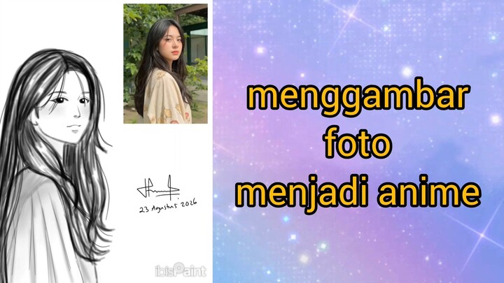 gambar jadi anime (hitam putih)